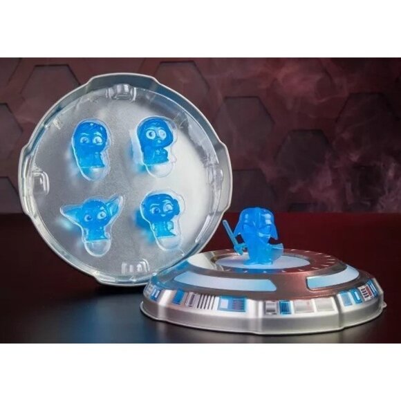 Star Wars Disney Doorables Hologram Collector‎ Set Exclusive Blacklight GLOW NEW - Picture 3 of 13